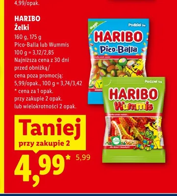 Żelki Haribo Pico-Balla promocja w Lidl