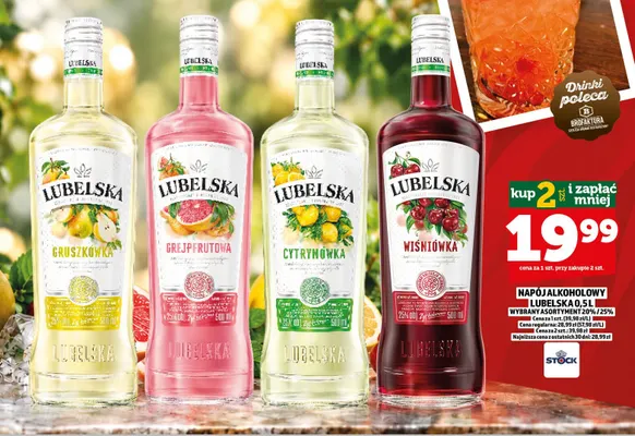 Napój alkoholowy Lubelska Grejpfrutowa promocja w TOPAZ