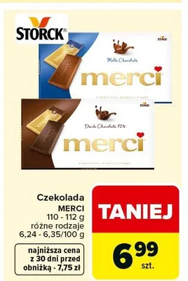 Czekolada różne rodzaje promocja w Carrefour