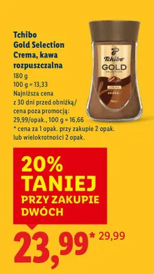 Kawa Tchibo Gold Selection Crema rozpuszczalna promocja w Lidl