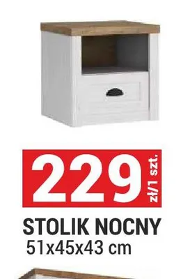 Stolik nocny Prowansja promocja w Merkury Market