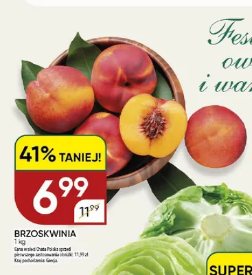 Brzoskwinia Grecja promocja w Chata Polska