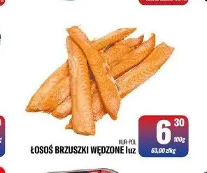 Łosoś brzuszki wędzone Hur-Pol luz promocja w Tomi Markt