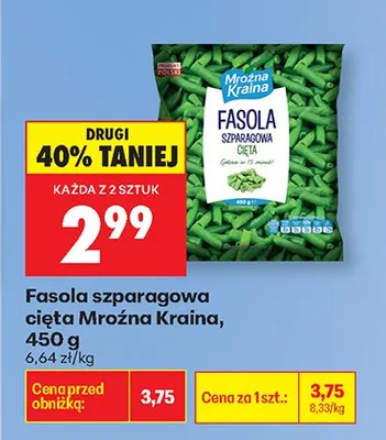 Fasola szparagowa cięta Mroźna Kraina promocja w Biedronka