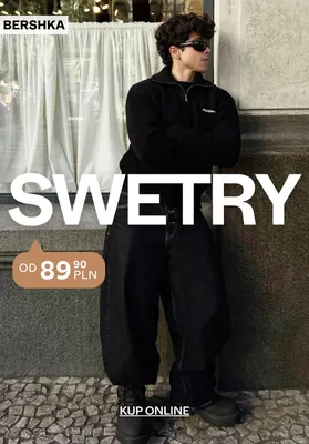 Swetry Bershka promocja w Bershka
