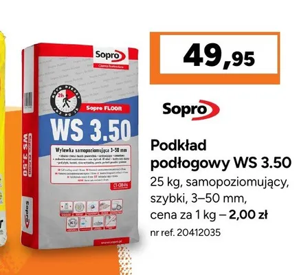 Podkład podłogowy Sopro WS 3,50 promocja w Bricoman