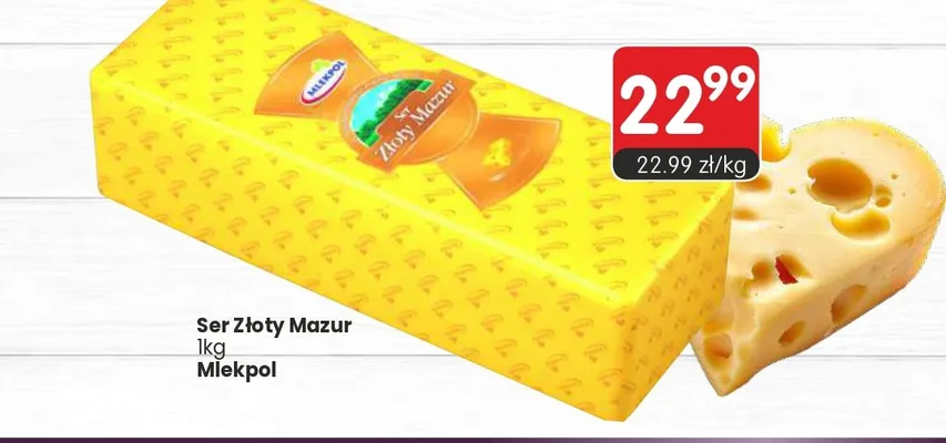 Ser Złoty Mazur Mlekpol promocja w Market Point