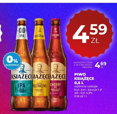 Piwo bezalkoholowe Książęce IPA promocja w Duży Ben
