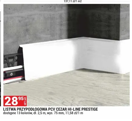 Listwa przypodłogowa PCV Hi-Line Prestige Cezar promocja w Merkury Market