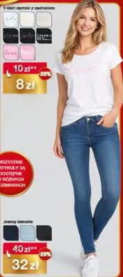 Jeansy damskie promocja w Woolworth