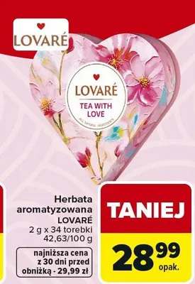 Herbata aromatyzowana Tea with Love promocja w Carrefour Market