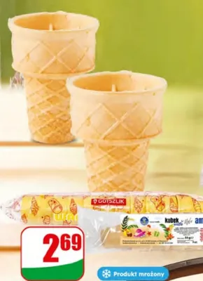 Wafle do lodów kubki Gotszlik promocja w Dino