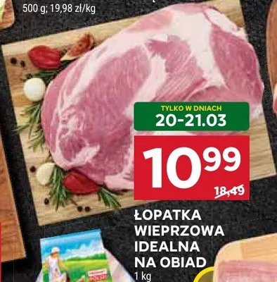 Łopatka wieprzowa idealna na obiad promocja w Stokrotka