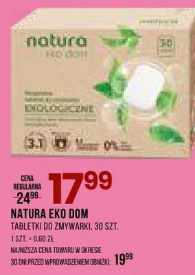 Tabletki do zmywania promocja w Drogerie Natura