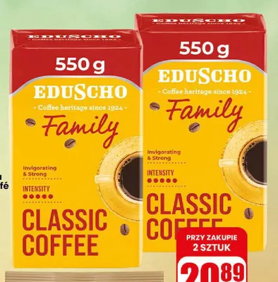 Kawa mielona Eduscho Family promocja w Dino