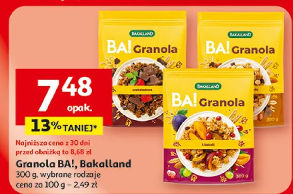 Granola BA! Bakalland promocja w Auchan