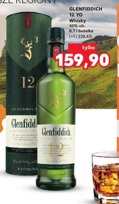 Whisky Glenfiddich 12 YO promocja w Kaufland