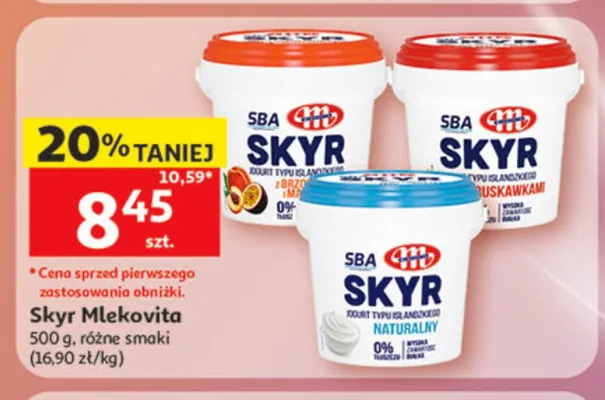 Skyr Mlekovita promocja w Auchan