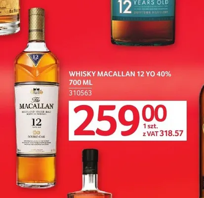 Whisky Macallan 12 YO 40% promocja w Selgros