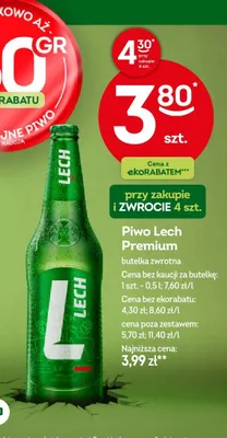 Piwo Lech Premium promocja w Żabka