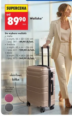 Walizka duża WINGS 97 l promocja w Biedronka