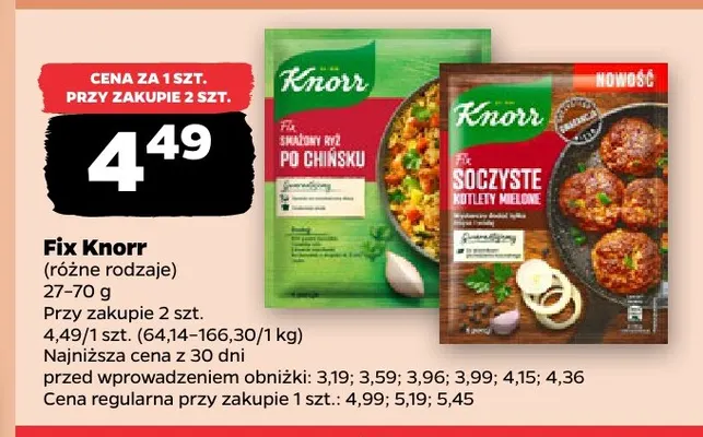 Fix soczyste kotlety mielone Knorr promocja w Netto