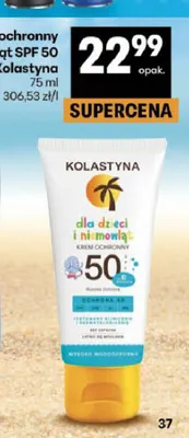 Krem ochronny dla dzieci i niemowląt SPF 50 Kolastyna promocja w Delikatesy Centrum