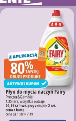 Płyn do mycia naczyń Fairy promocja w Leclerc