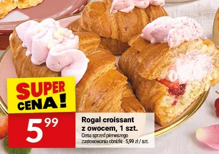 Rogal croissant z owocem promocja w Twój Market