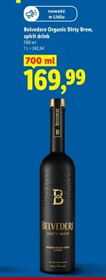 Spirit drink Belvedere Organic Dirty Brew promocja w Lidl