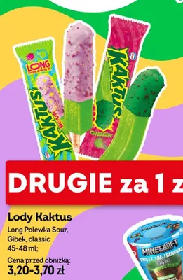 Lody Kaktus promocja w Żabka