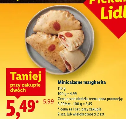 Minicalzone margherita promocja w Lidl