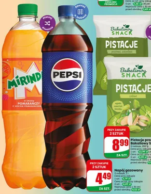 Napój gazowany Mirinda o smaku pomarańczy promocja w Dino