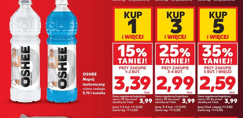 Napój izotoniczny Oshee promocja w Kaufland