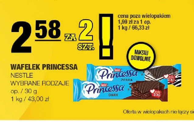 Wafelek Princessa promocja w SPAR