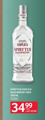 Spirytus Soplica nalewkowy 60% promocja w Selgros