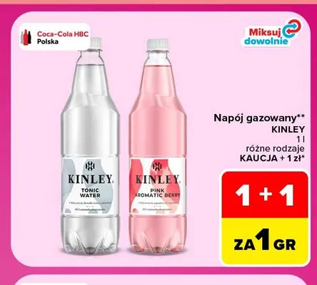 Napój gazowany Kinley Tonic Water promocja w Carrefour Market