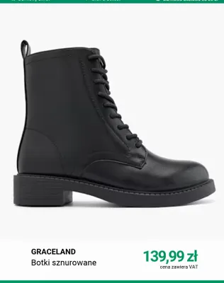 Botki sznurowane Graceland promocja w Deichmann