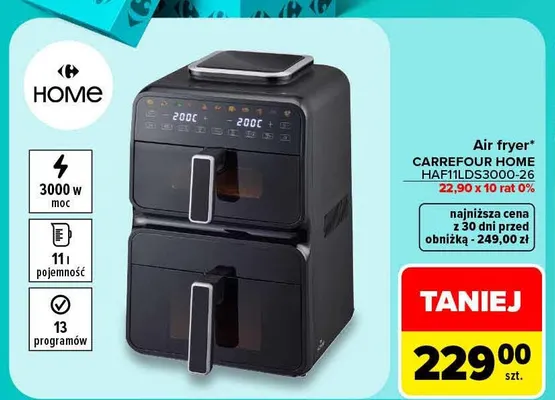 Air fryer HAF11LDS3000-26 Carrefour Home promocja w Carrefour