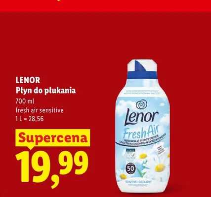 Płyn do płukania l'eclatante Lenor promocja w Lidl
