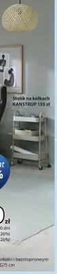 Stolik na kółkach Kanstrup promocja w Jysk