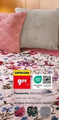 Poszewka dekoracyjna 40 x 40 cm promocja w Biedronka