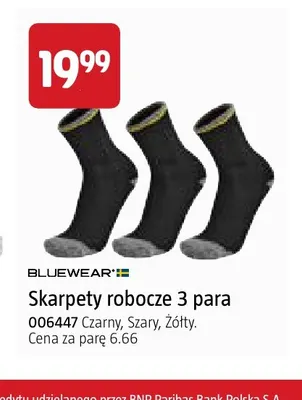Skarpety robocze 3-pak Bluewear promocja w Jula