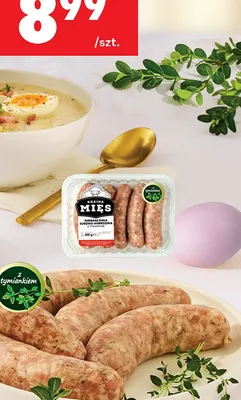 Kiełbasa biała surowa premium z tymiankiem promocja w Biedronka