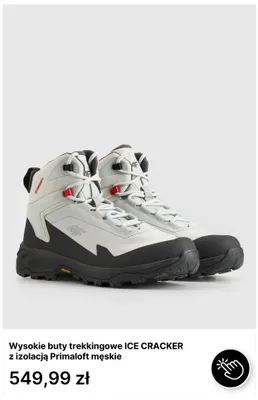 Wysokie buty trekkingowe Ice Cracker z izolacją Primaloft męskie 4F promocja w 4F
