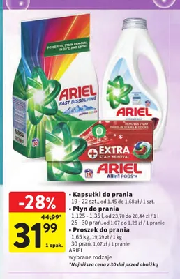 Proszek do prania Ariel promocja w Intermarche