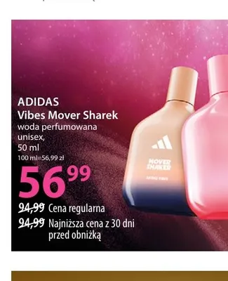 Woda perfumowana unisex Vibes Mover Sharek Adidas promocja w Hebe