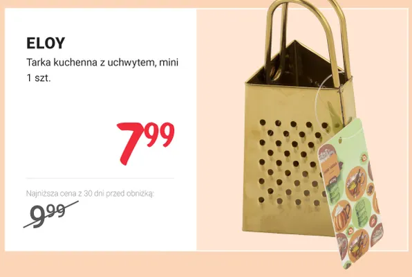 Tarka kuchenna z uchwytem mini Eloy promocja w Rossmann