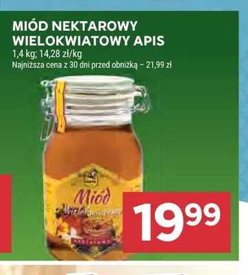 Miód nektarowy wielokwiatowy Apis promocja w Stokrotka