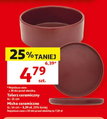Miska ceramiczna śr. 14 cm promocja w Auchan